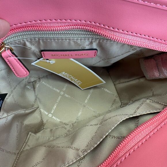 Michael Kors Kimber Small 2-in-1 Logo Embossed and Perforated Tote Bag NWT - Picture 10 of 13